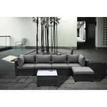 Sofá do Rattan moderno confortável mobília ao ar livre projeto